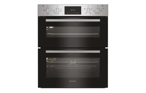Indesit DUI 10D IX Built Under Double Electric Oven - St/Steel